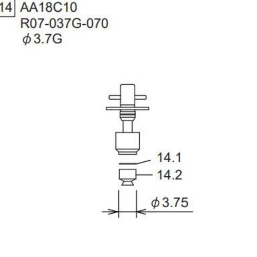 nxt nozzle R07-037G-070 AA18C10 3.7G